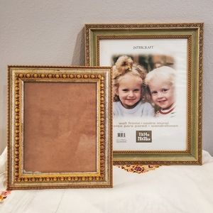 TWO Intercraft Picture Frames Standard Sizes, Traditional Style